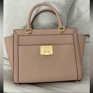 Beige/light pink MK BAG